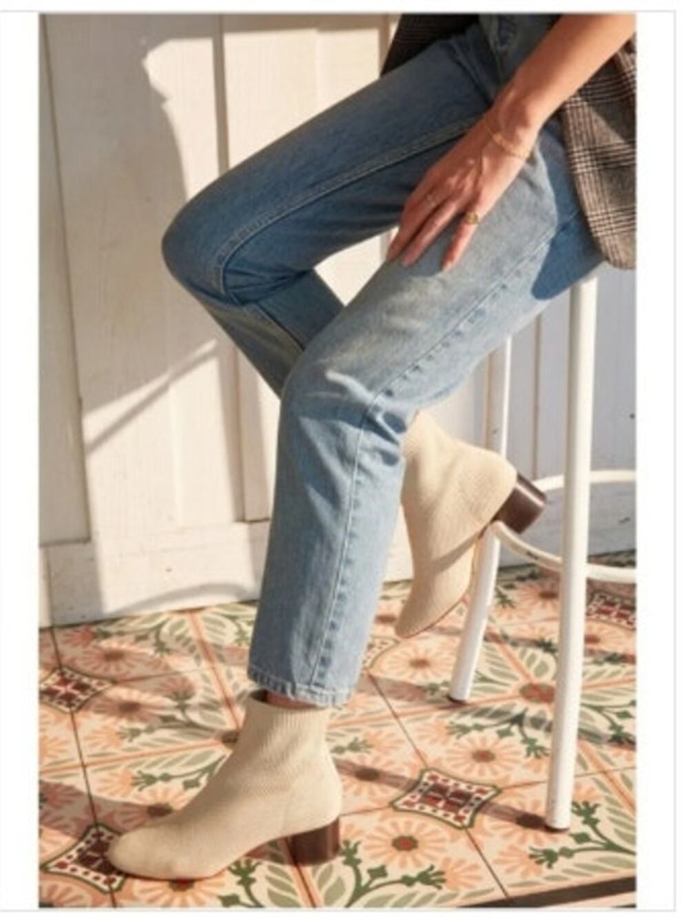 Everlane The Glove Boot In Bonen Ankle Sock Booties Size 10